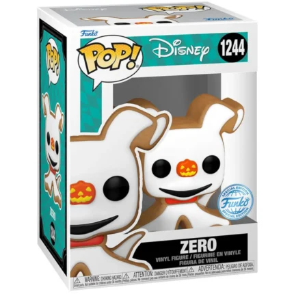 FK67718 Funko Pop! Disney Nightmare Before Christmas Zero (Gingerbread) Collectable Vinyl Figure Box Front