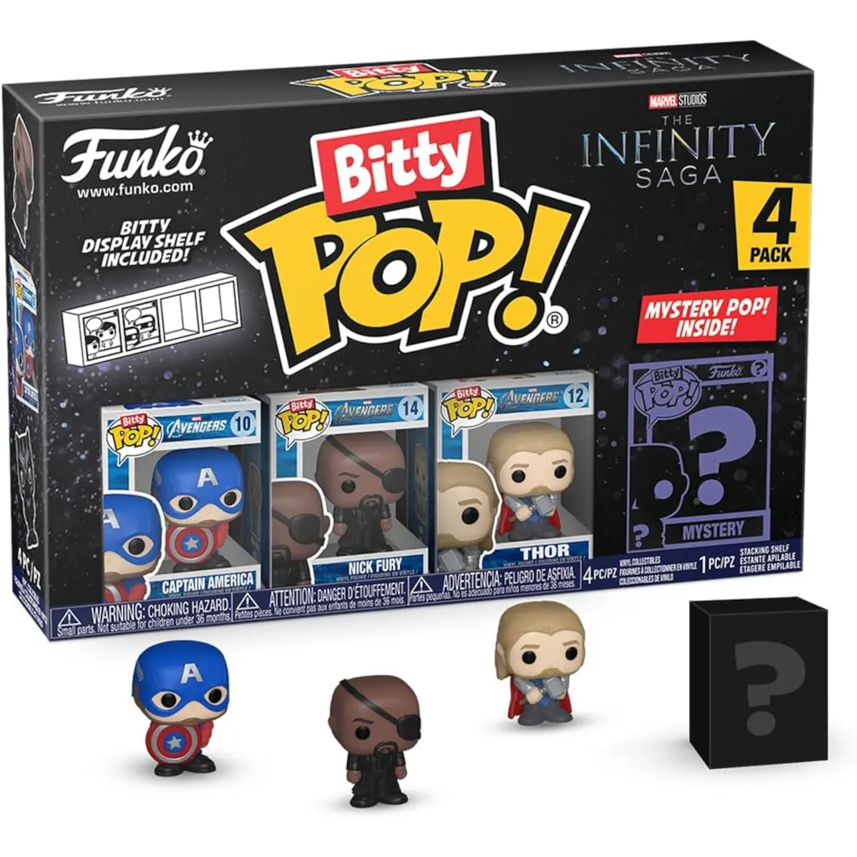 FK71503 Funko Bitty Pop! Marvel The Infinity Sage (Pack 2) Collectable Vinyl Figures (4-Pack)